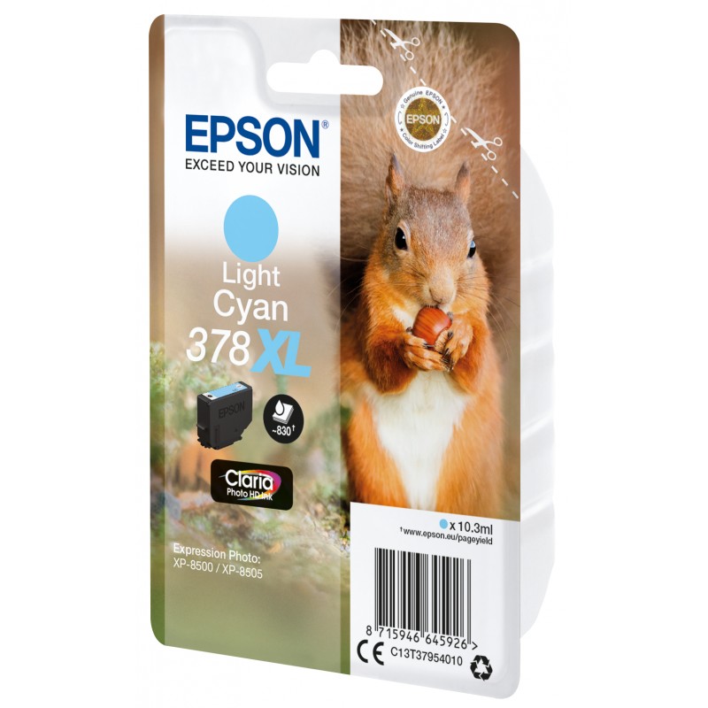 Epson C13T37954010 Cyan CL XL Ecureuil