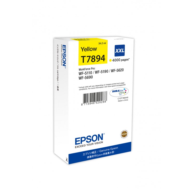 Epson C13T789440 Ink Jet Yellow 4K