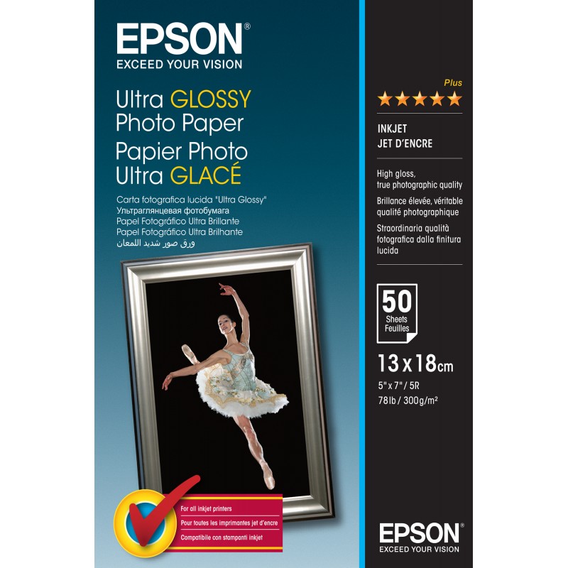 Epson C13S041944 Pap 13X18 glacé 50F