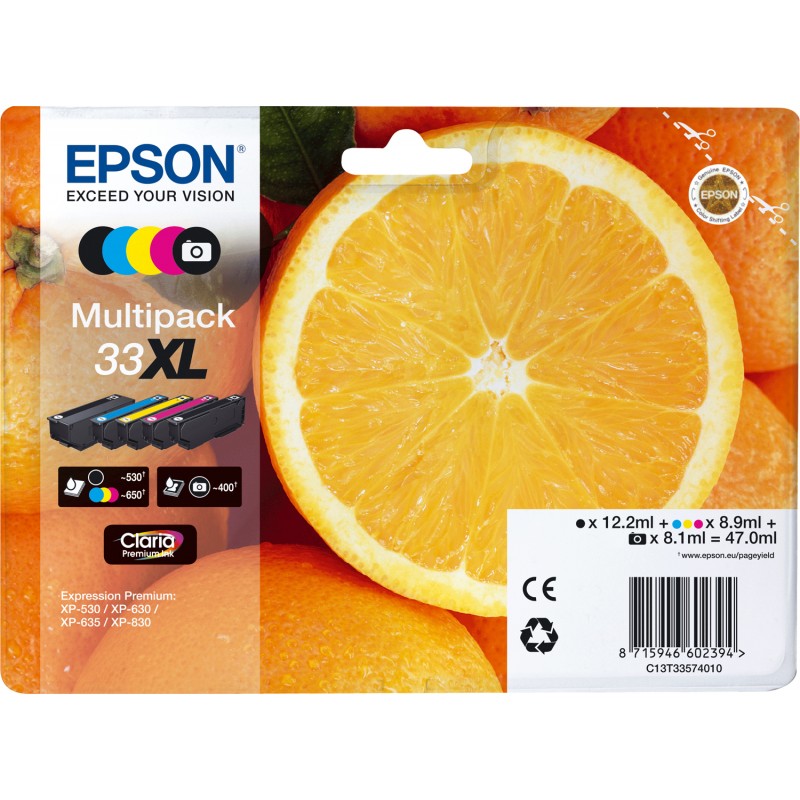 Epson C13T33574011 Pack CL+BK XL Orange