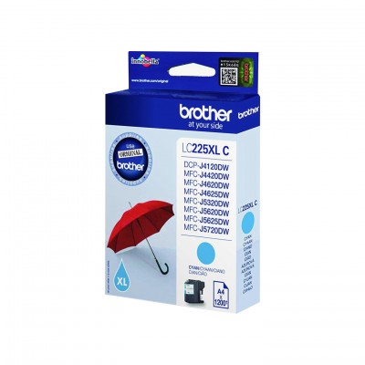Brother LC225XLCBP Blister cyan HC 1200p