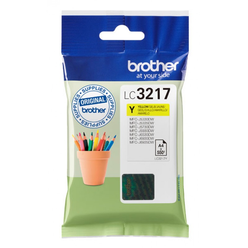 Brother LC3217Y Cartouche JE Jaune 550p