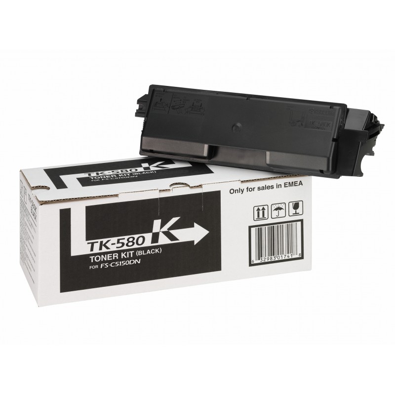 Kyocera TK580K Toner Bk FSC5150DN