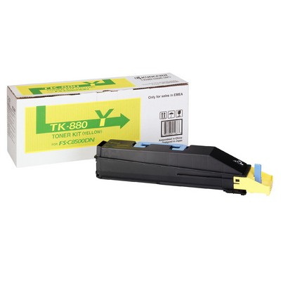 Kyocera TK880Y Toner Jaune FS-C8500DN