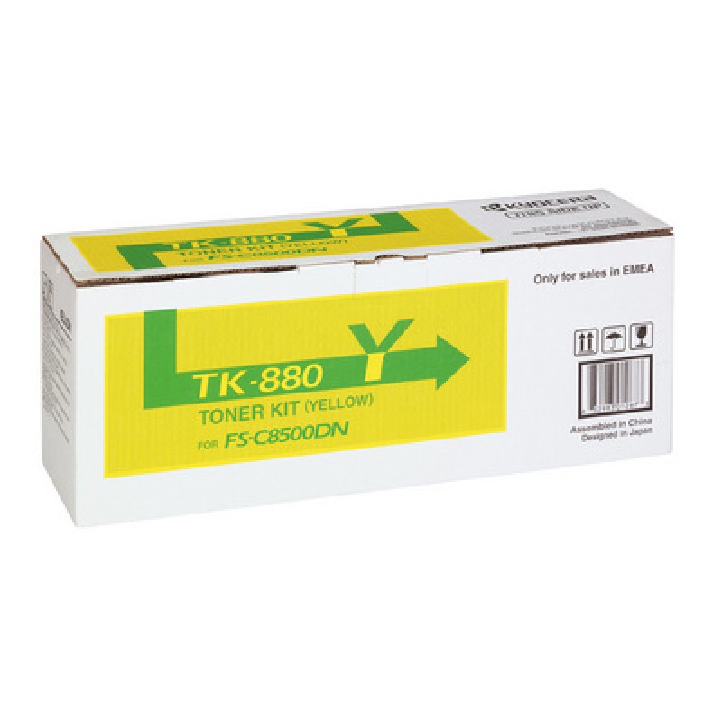 Kyocera TK880Y Toner Jaune FS-C8500DN