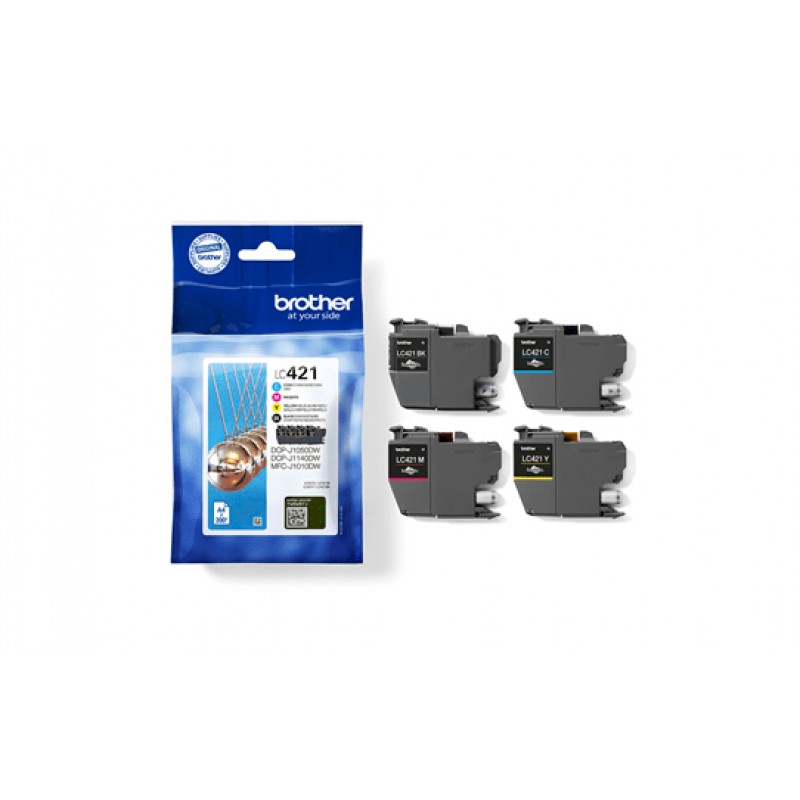 Brother LC421VAL Pack 4 Cartouche NCMJ