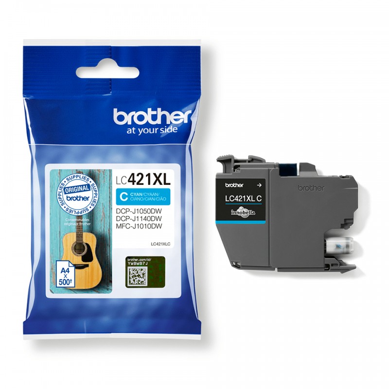Brother LC421XLC Cartouche  Cyan HC