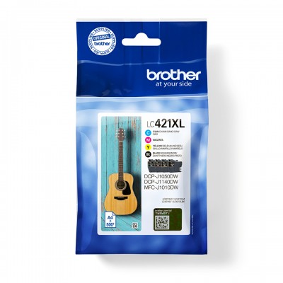 Brother LC421VAL Pack 4 Cartouch NCMJ XL
