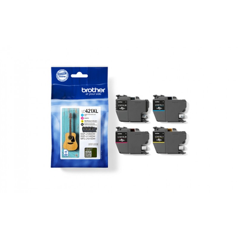 Brother LC421VAL Pack 4 Cartouch NCMJ XL