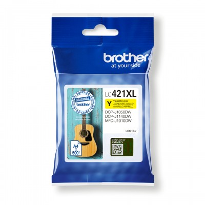 Brother LC421XLY Cartouche Jaune HC