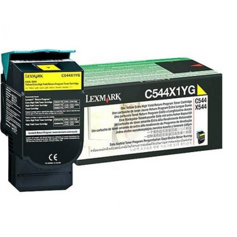 Lexmark 0C544X1YG Toner Yellow LRP TLD