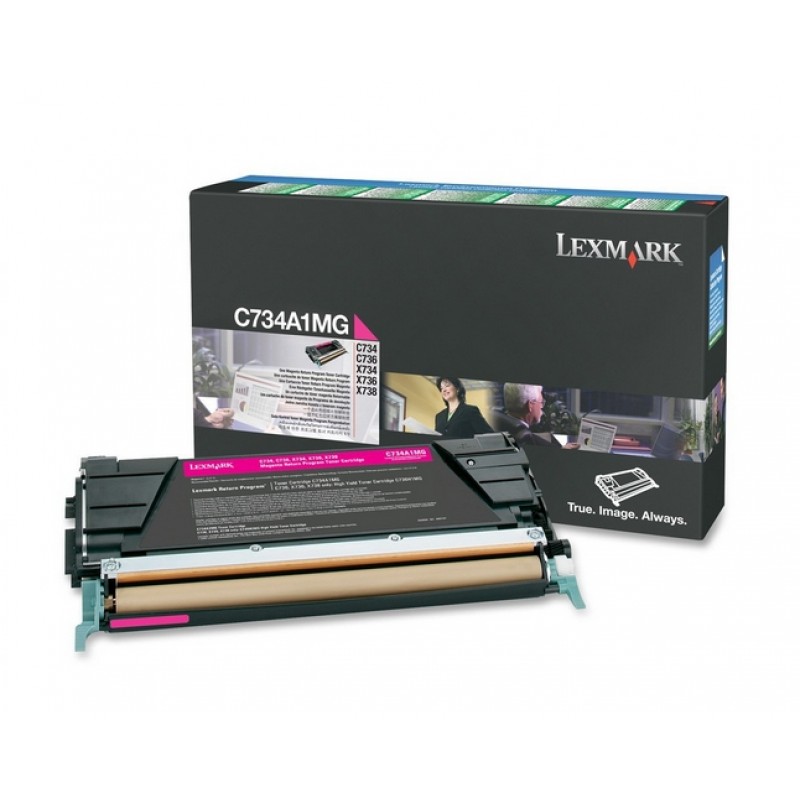 Lexmark 0C734A1MG Toner Magenta LRP 6 Kp