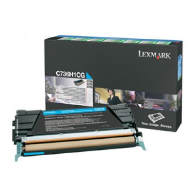 Lexmark 0C736H1CG Toner Cyan LRP 10000 P
