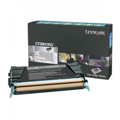 Lexmark 0C736H1KG Toner Blk LRP 12000 P