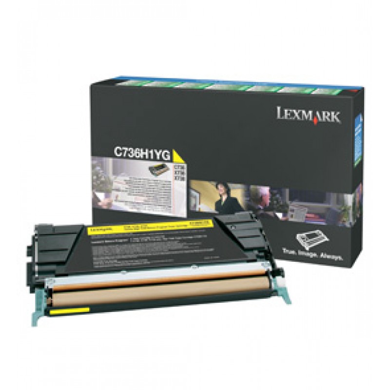 Lexmark 0C736H1YG Toner Yel LRP 10000 P