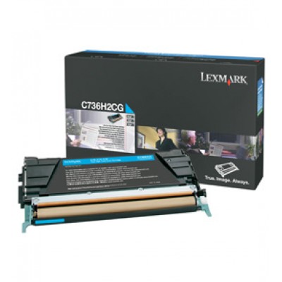 Lexmark 0C736H2CG Toner Cyan 10000 P
