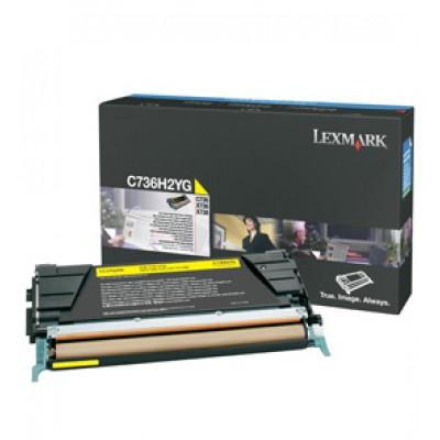 Lexmark 0C736H2YG Toner Yel 10000 P