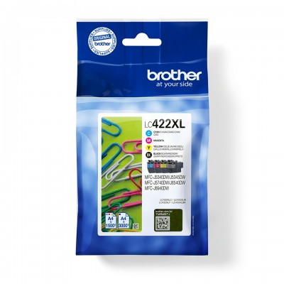 Brother LC422XLVAL  Pack 4 Cartouch NCMJ
