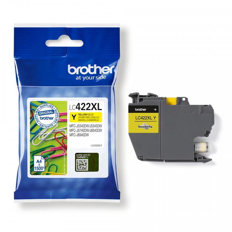 Brother LC422XLY Cartouche Yellow HC