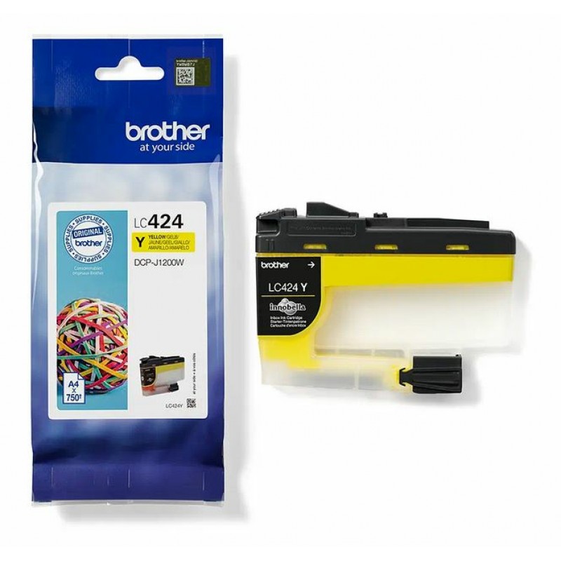Brother LC424Y Cartouche Jaune HC