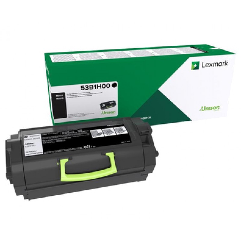 Lexmark 53B2H00 toner noir hte cap Ret