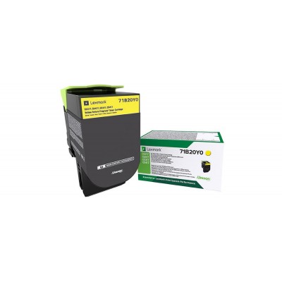 Lexmark 71B20Y0 toner LRP jaune 2300p