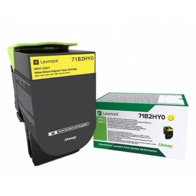 Lexmark 71B2HY0 Toner Jaune Return 3500p