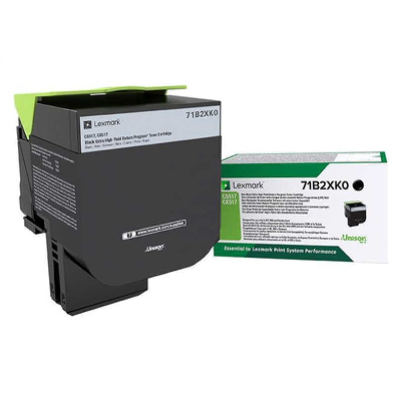 Lexmark 71B2XK0 toner noir return 8000p