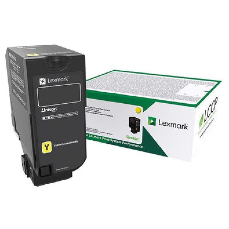 Lexmark 73b20y0 toner jaune return prog