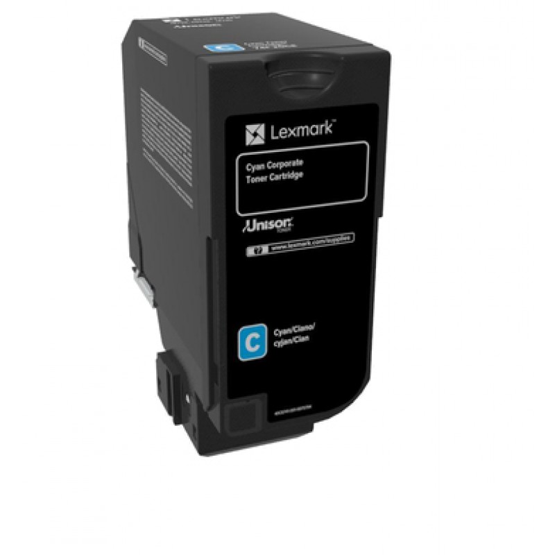 LEXMARK 74C20CE Toner Cyan Corpo 3K