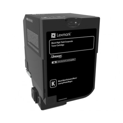 LEXMARK 74C2HKE Toner BK Corpo 20K