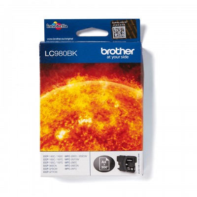 Brother LC980BK Cart. Noire 350 P