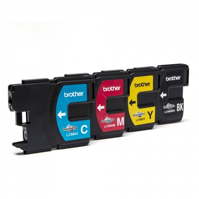 Brother LC980VALBP Blis Pack Rainbow+BK