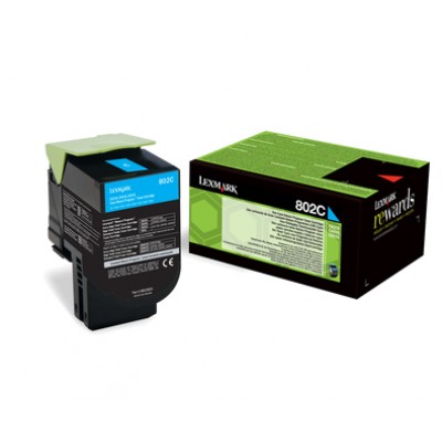 Lexmark 80C20C0 Toner Cyan Prg Ret.