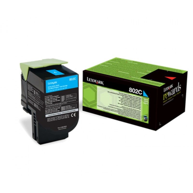 Lexmark 80C20C0 Toner Cyan Prg Ret.