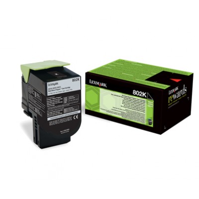 Lexmark 80C20K0 Toner BK Prg Ret.