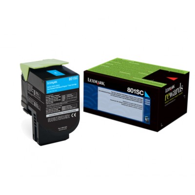 Lexmark 80C2SC0 Toner Cyan Cap St. Prg R