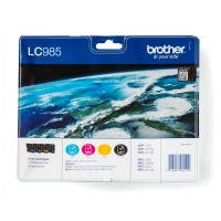 Brother LC985VALBP Pack 4 Cart LC985BK/C