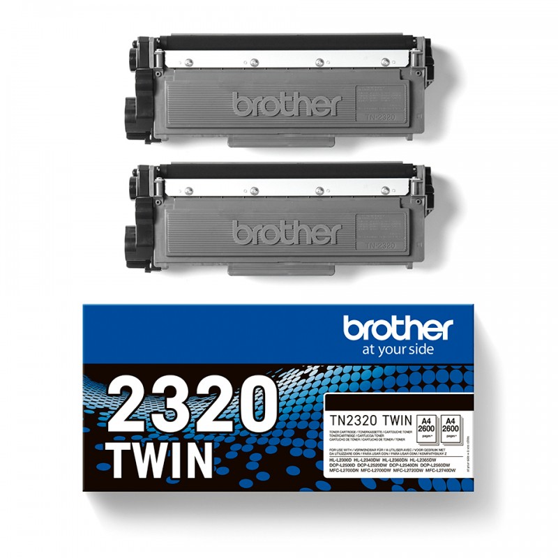 Brother TN2320TWIN 2x Toner 2600p Noir