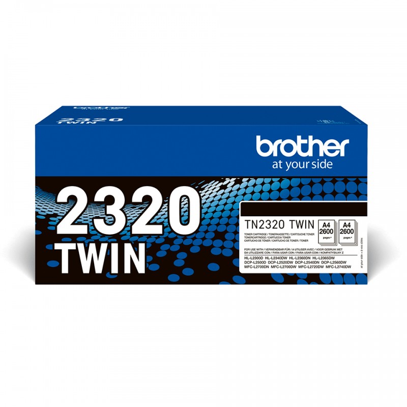 Brother TN2320TWIN 2x Toner 2600p Noir