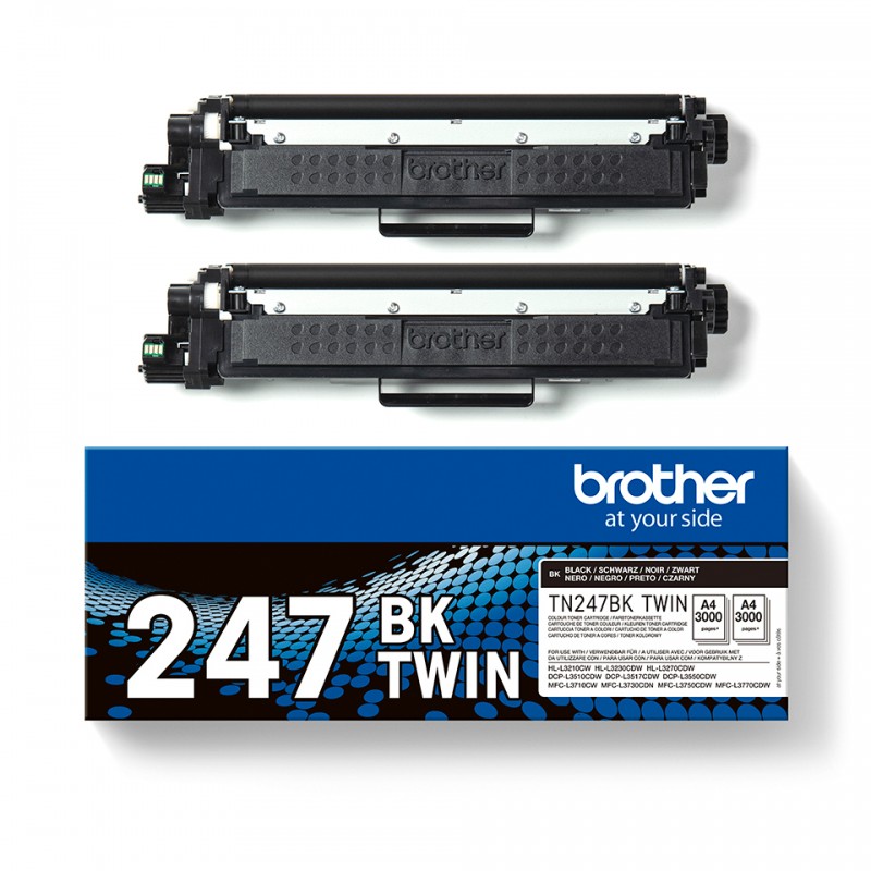 Brother TN247BKTWIN 2x Toner 3000p Noir