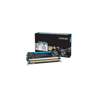 Lexmark X746A1CG Toner LRP Cyan 7K