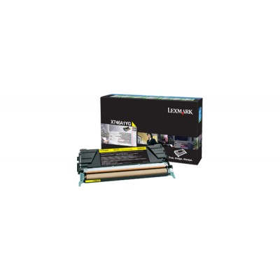 Lexmark X746A1YG Toner LRP Jaune 7K