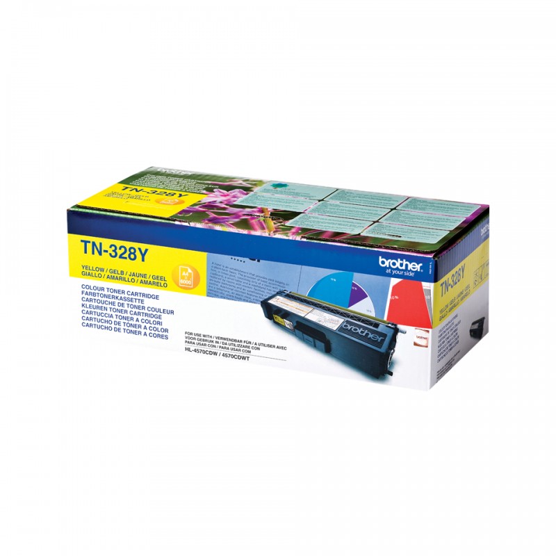 BROTHER TN328Y Toner Yellow 6000p