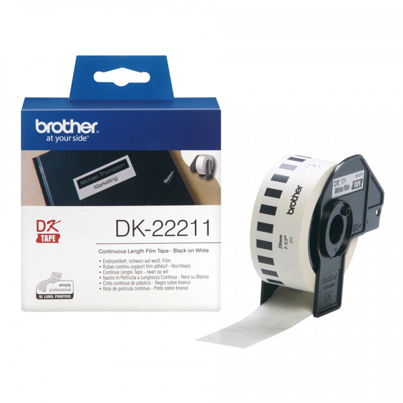 Brother DK-22211 Ruban 15m N/BL