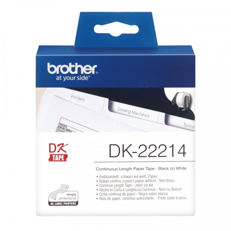 Brother QL500/550 Ruban 12mm N/BL