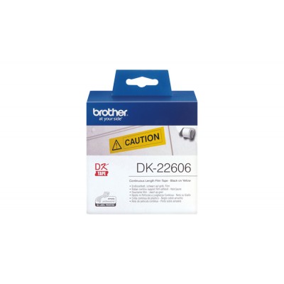 Brother QL500/550 Ruban 62mm N/JAUNE