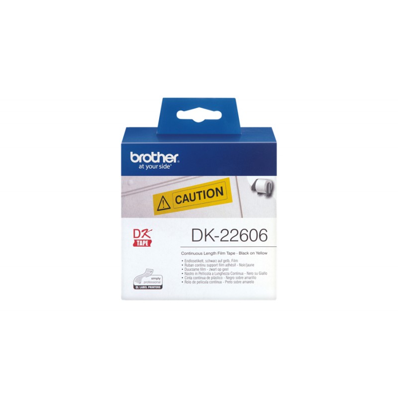 Brother QL500/550 Ruban 62mm N/JAUNE