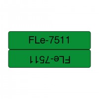 Brother FLE7511 étiquet 21x45 Noir/Vert