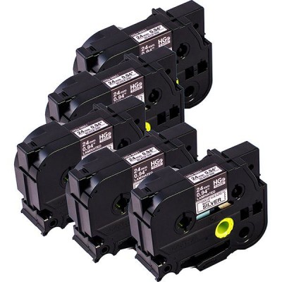 Brother HGeM951V5 Pack 5 ruban noir/arge
